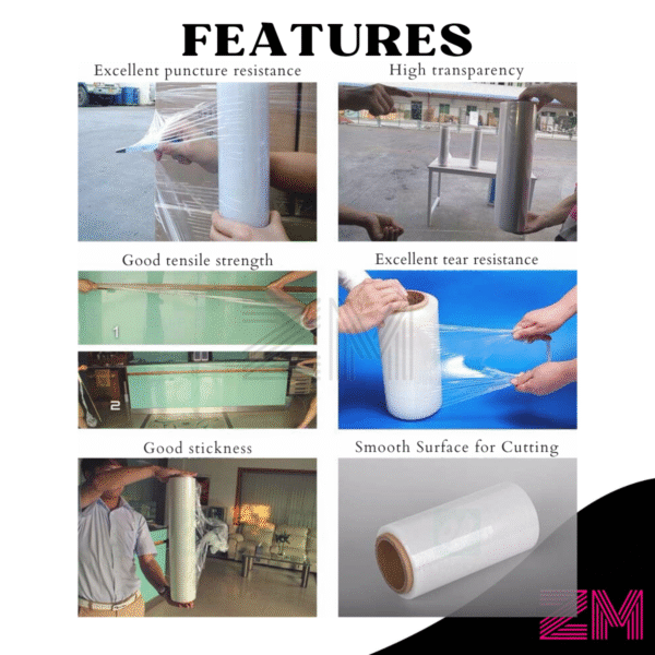 Stretch Film Malaysia – Clear & Black Pallet Wrap - Image 4