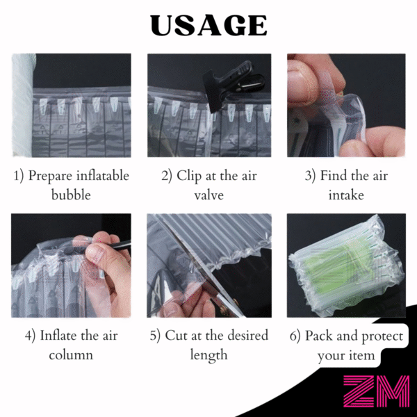 Transparent Inflatable Bubble Wrap (55µm) x 50meter - Image 3